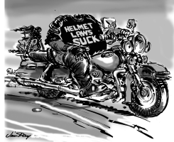 HELMET LAWS SUCK by Jim Day