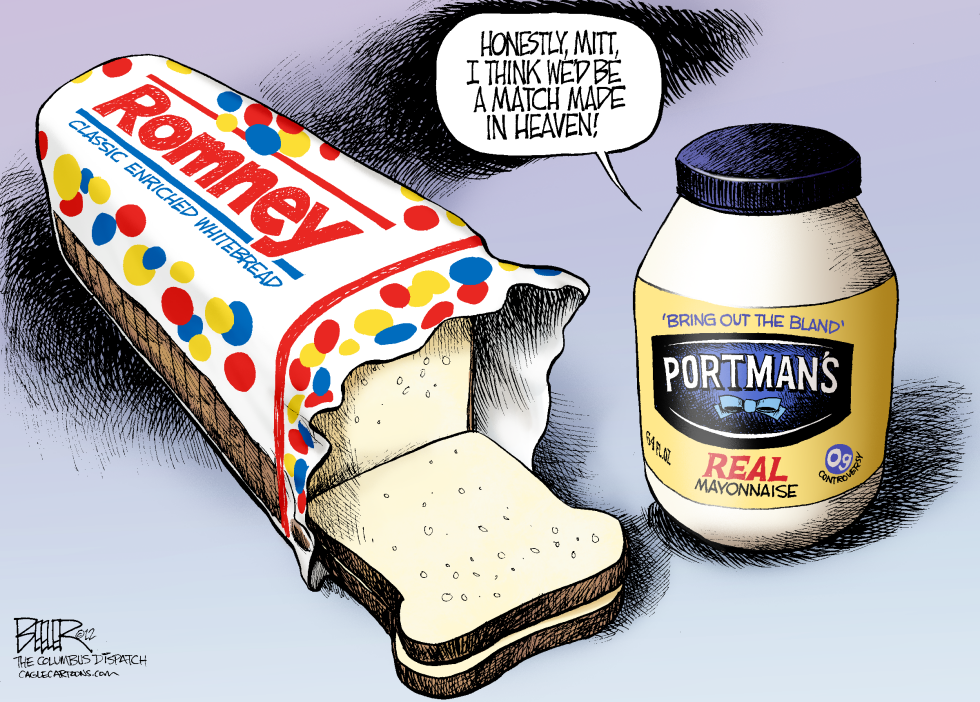  ROMNEY AND PORTMAN by Nate Beeler