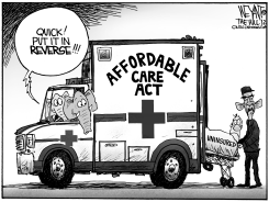 HEALTH-CARE IN REVERSE by Christopher Weyant