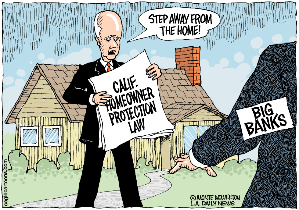 Brown Blocks Banks From Homes With New Law