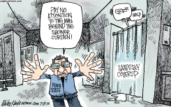 SANDUSKY COVERUP  by Mike Keefe