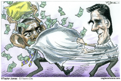 OBAMA V ROMNEY -  by Taylor Jones
