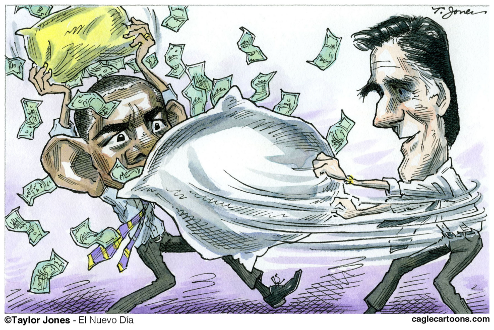 Obama v Romney - COLOR