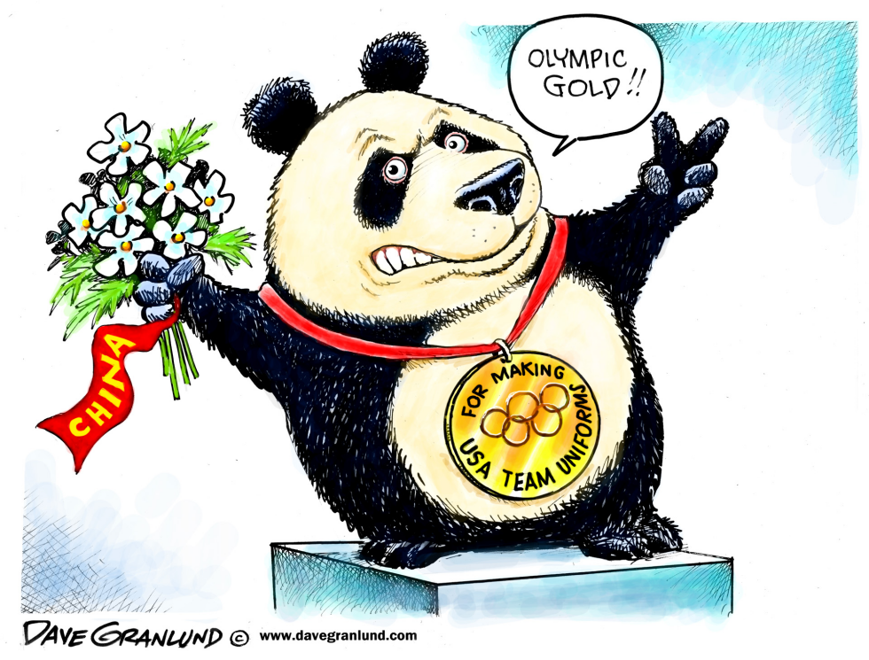 US Olympic uniforms & China