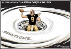 DREW BREES SIGNS WITH SAINTS by J.D. Crowe