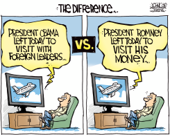 OBAMA-ROMNEY DIFFERENCE  by John Cole