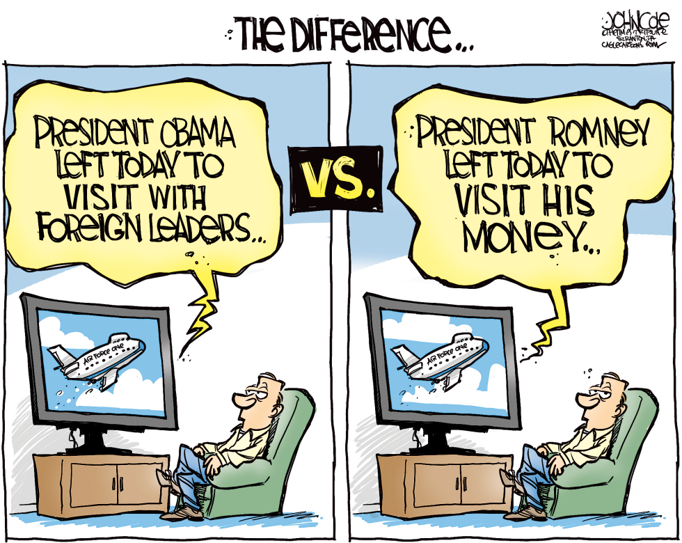  OBAMA-ROMNEY DIFFERENCE by John Cole