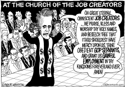 AT THE CHURCH OF THE JOB CREATORS by Monte Wolverton