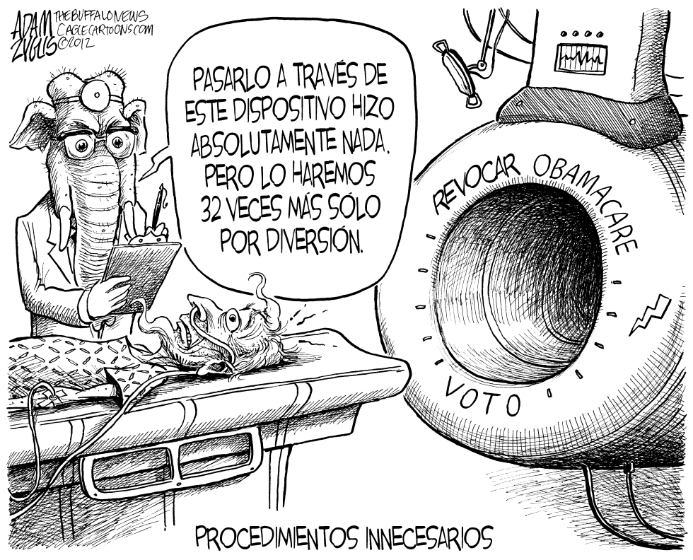 Votos para revocar el Obamacare