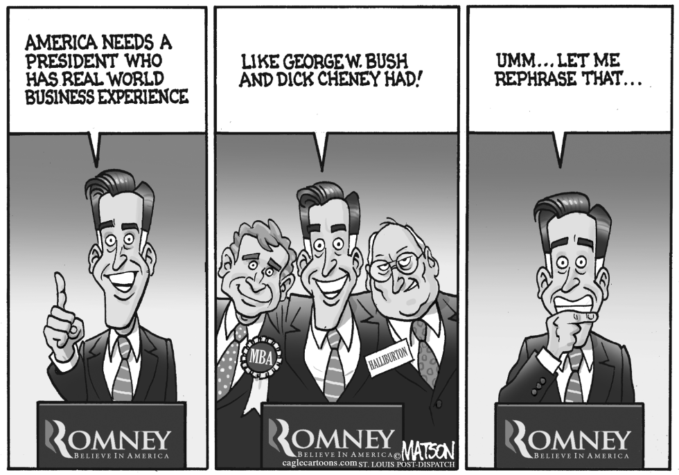 Romney Touts Business Experience