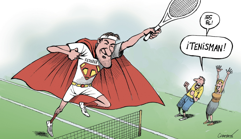  ROGER FEDERER by Patrick Chappatte