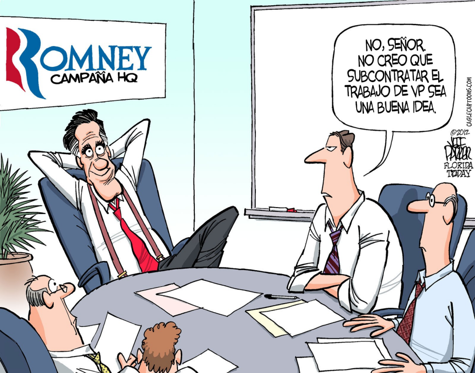  MITT ROMNEY SUBCONTRATA TRABAJO DE VP by Parker