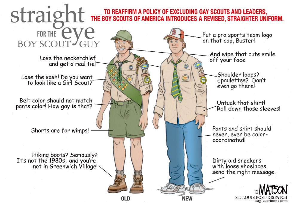 Boy Scouts Reaffirm Exclusion of Gays-COLOR