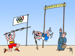 EUROPEAN HIGH-JUMPING by Arend Van Dam