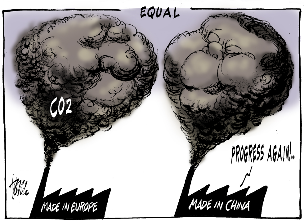 CO2 output China