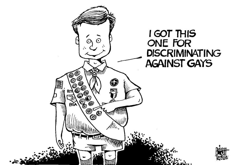 BOY SCOUTS AND GAYS, B/W