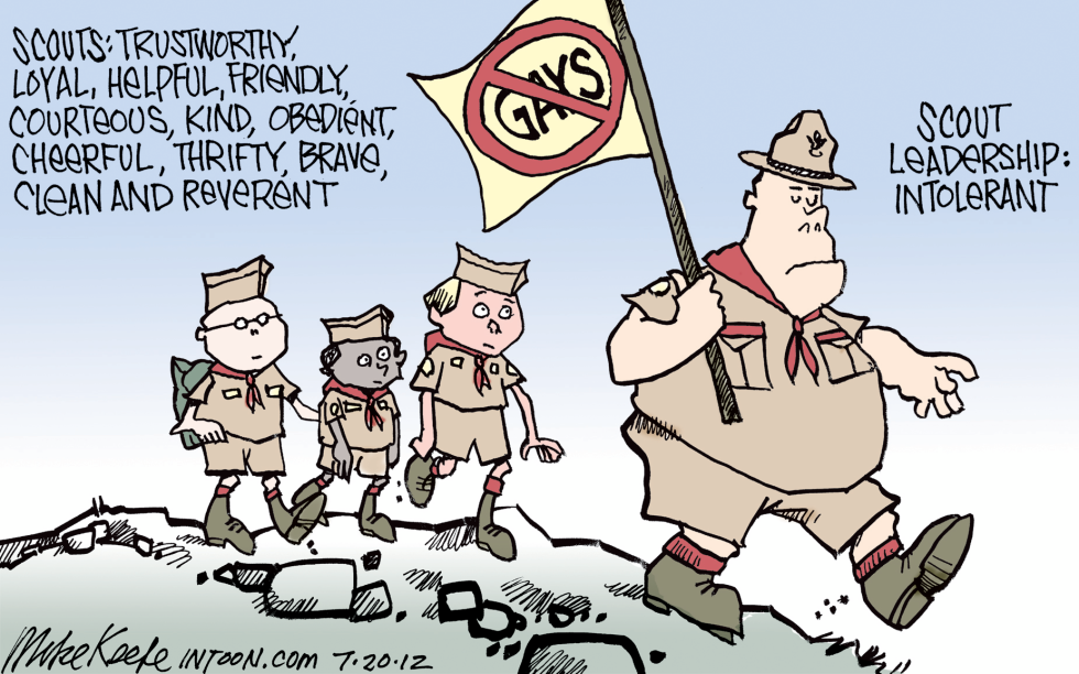 Boy Scouts No Gays COLOR