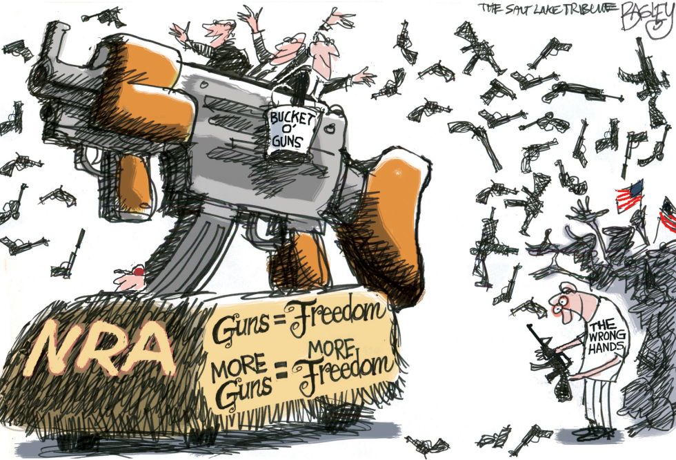  1 NATION UNDER GUN by Pat Bagley