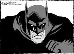 ASESINO DE ADO EN PELICULA DE BATMAN by Bob Englehart