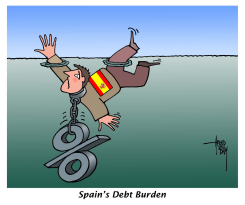 SPAIN'S DEBT BURDEN by Arend Van Dam