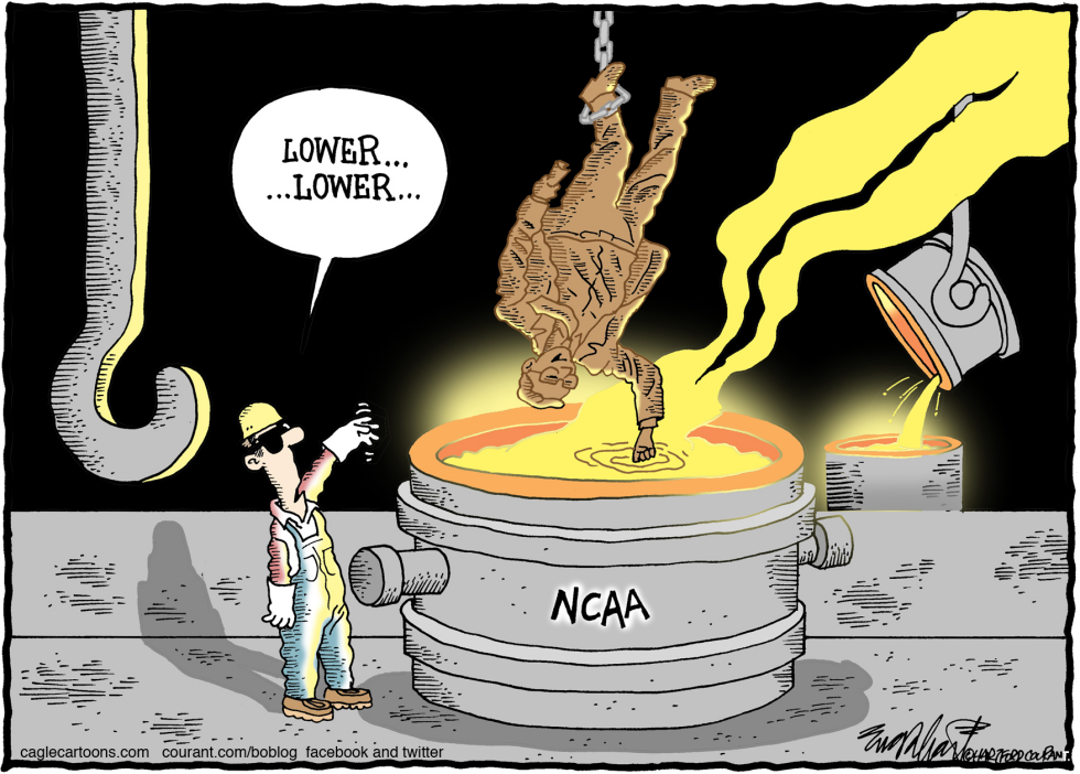  NCAA SANCTIONS ON PENN STATE by Bob Englehart