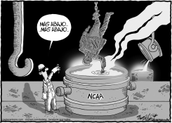 NCAA SANCIONA A PENN STATE by Bob Englehart