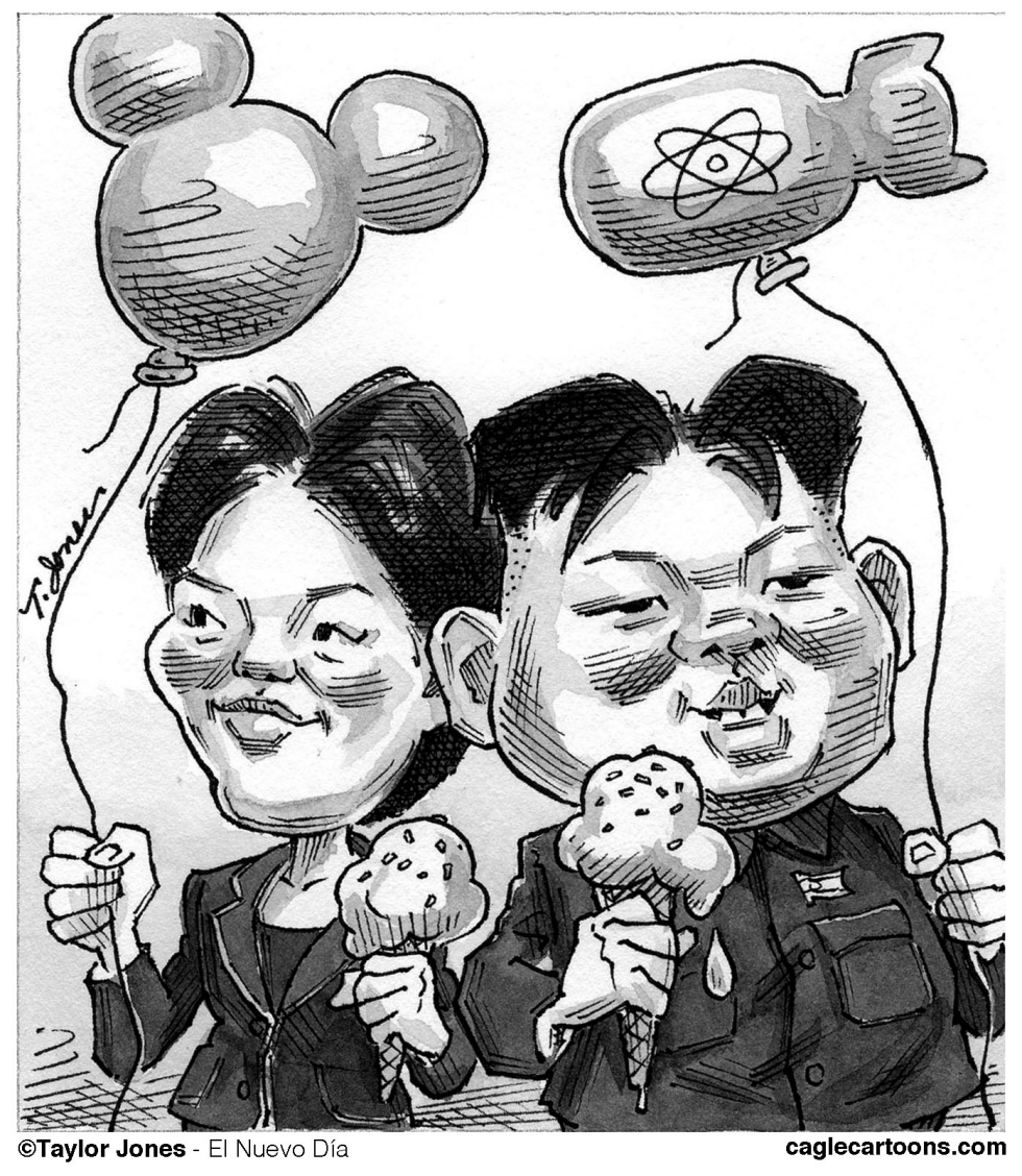 Kim Jong-un and girlfriend