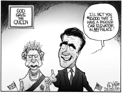 ROMNEY TAKES LONDON by Christopher Weyant
