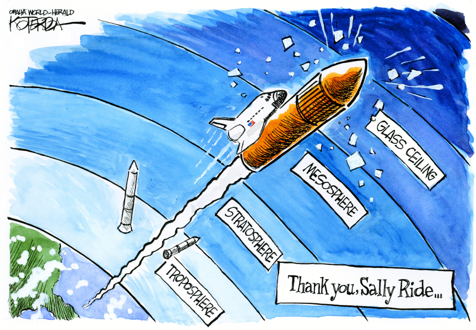  THANK YOU SALLY RIDE by Jeff Koterba