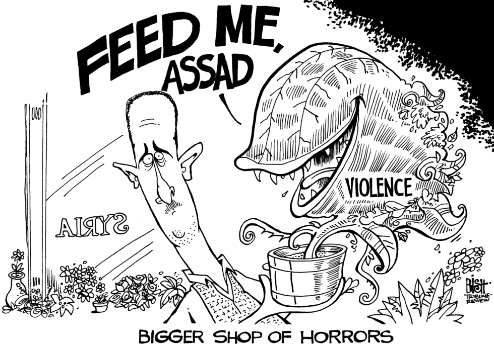 SYRIAN SHOP OF HORRORS, B/W