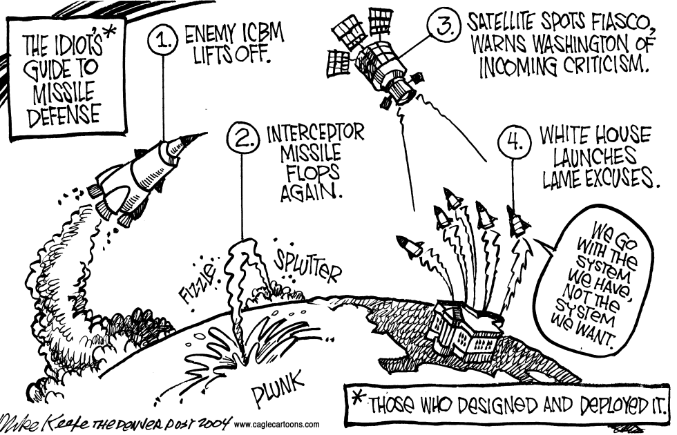  MISSILE DEFENSE by Mike Keefe