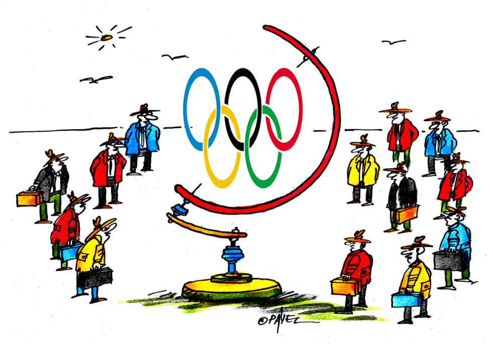 World Watches the Olympics COLOR