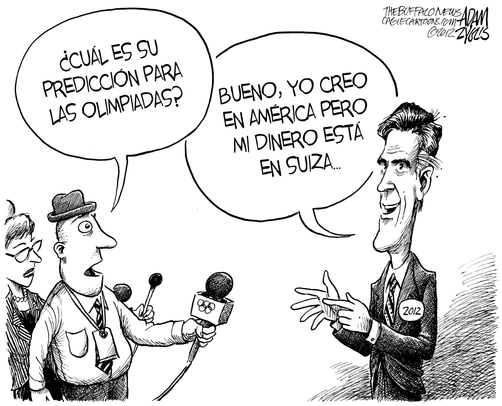  ROMNEY Y LAS OLIMPIADAS by Adam Zyglis