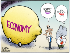 OBAMA BUYER BEWARE  by Christopher Weyant