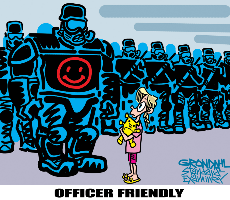 cartoon galery net: Cartoon Officer Friendly