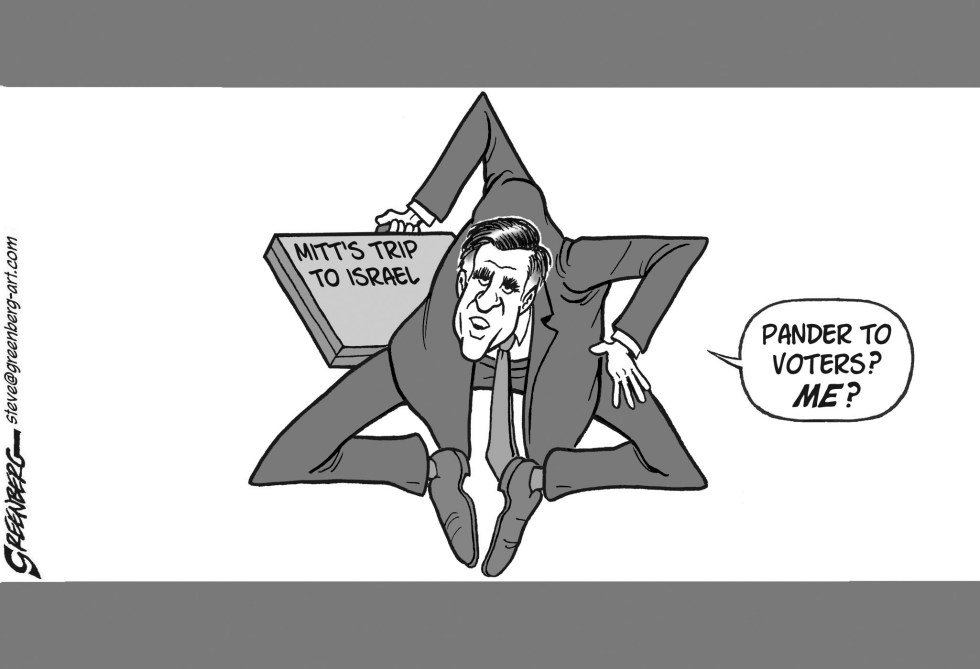 Mitt in Israel bw