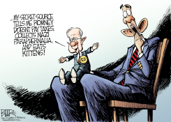 HARRY REID HITS ROMNEY  by Nate Beeler