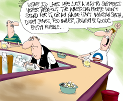 VOTER SUPPRESSION HYPE  by Gary McCoy