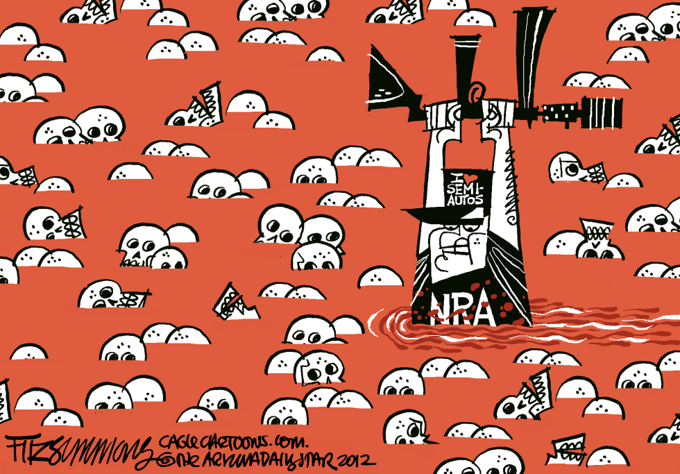  NRA FROM SEA TO SHINING SEA by David Fitzsimmons