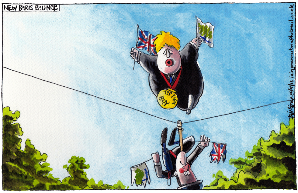 BORIS JOHNSONS OLYMPIC BOUNCE