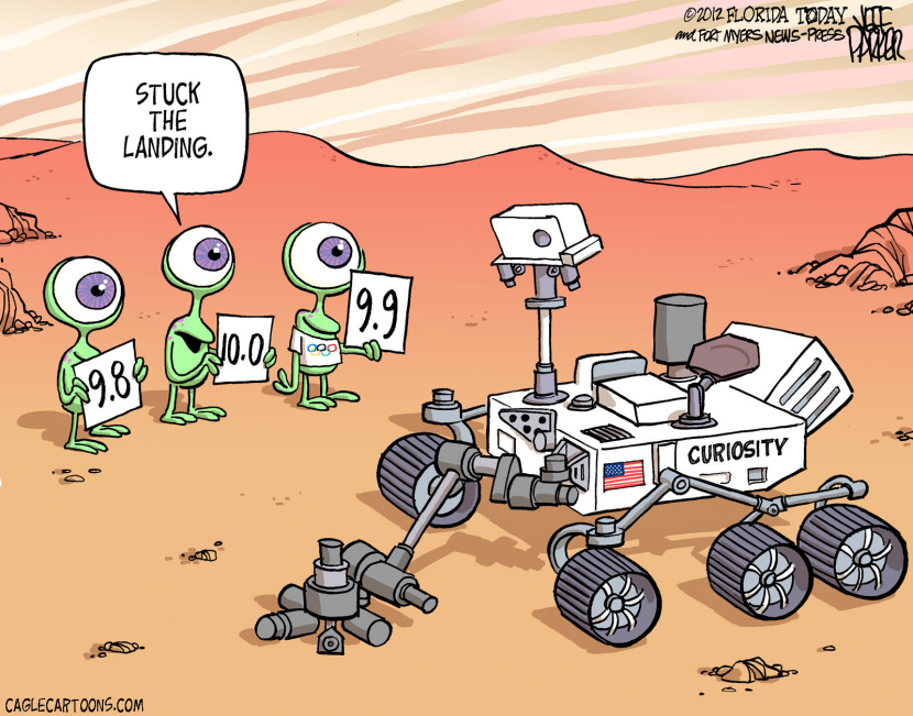 Curiosity Landing COLOR