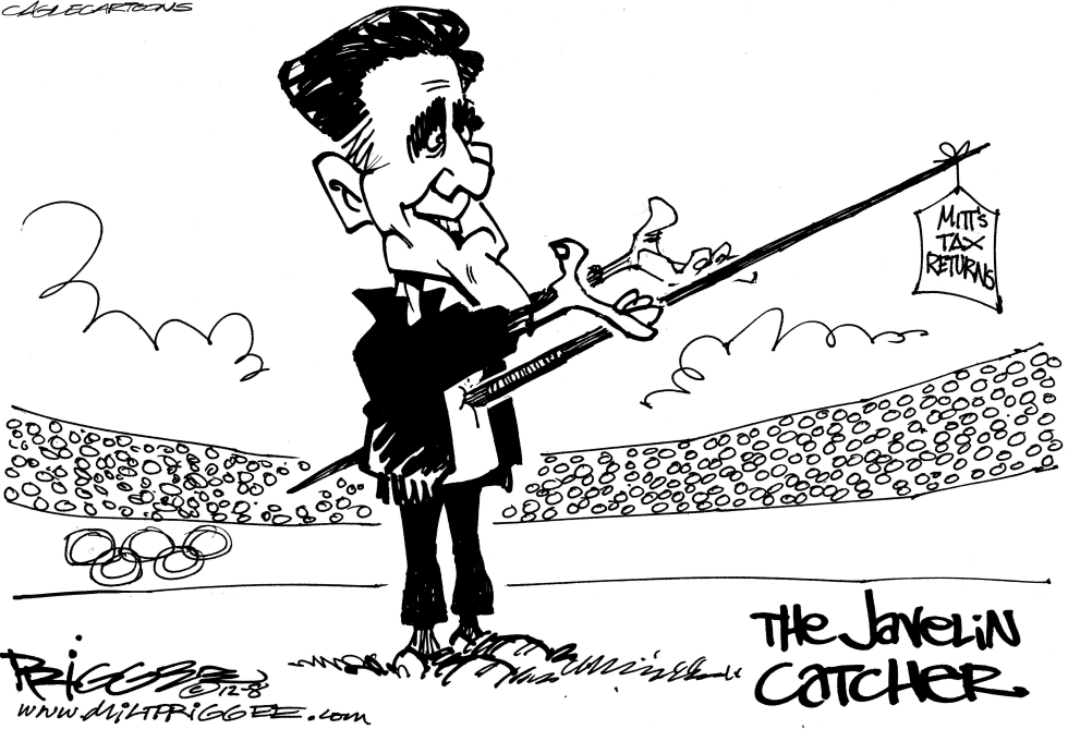  THE JAVELIN CATCHER by Milt Priggee