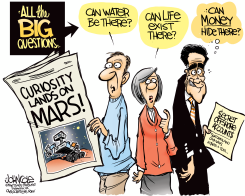 CURIOSITY AND ROMNEY  by John Cole