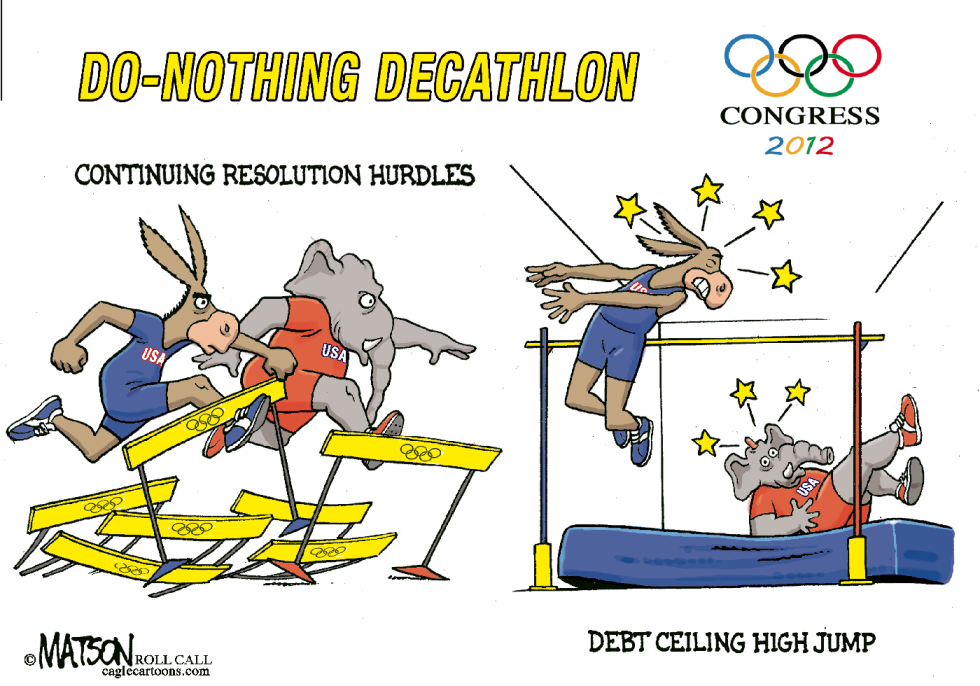 Do-Nothing Congress Olympics Part V-COLOR