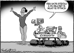 CURIOSITY EN MARTE by Bob Englehart