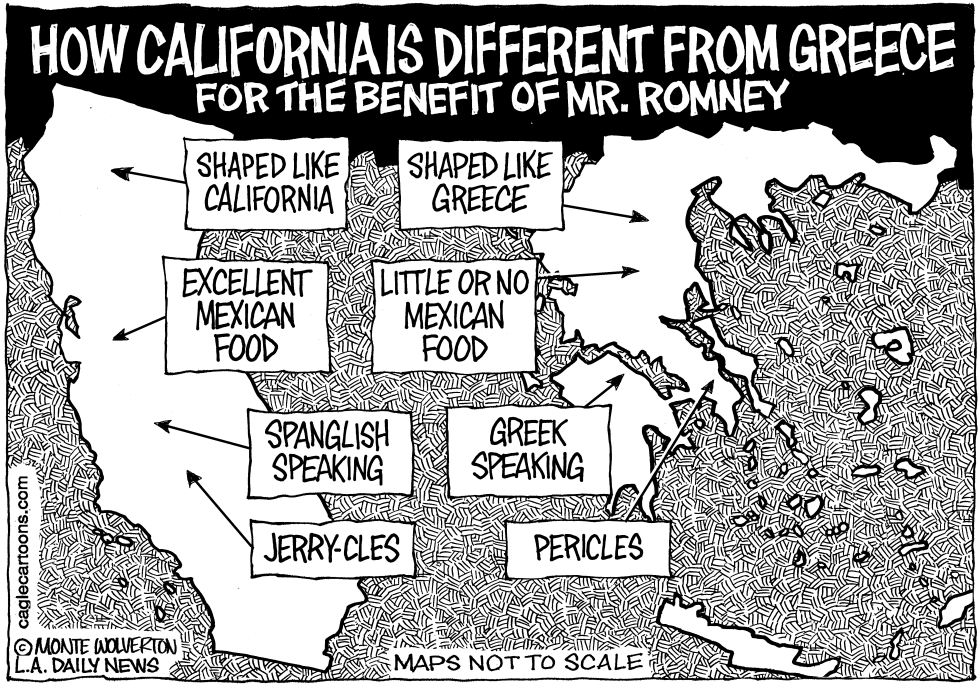 California versus Greece