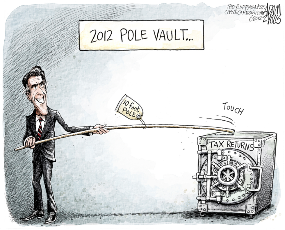  ROMNEY'S TAX RETURNS by Adam Zyglis