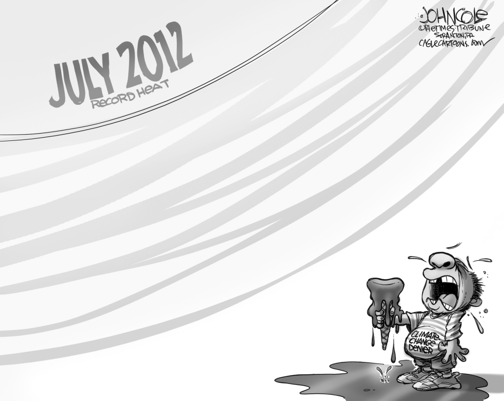 Hot July and climate-change denier BW