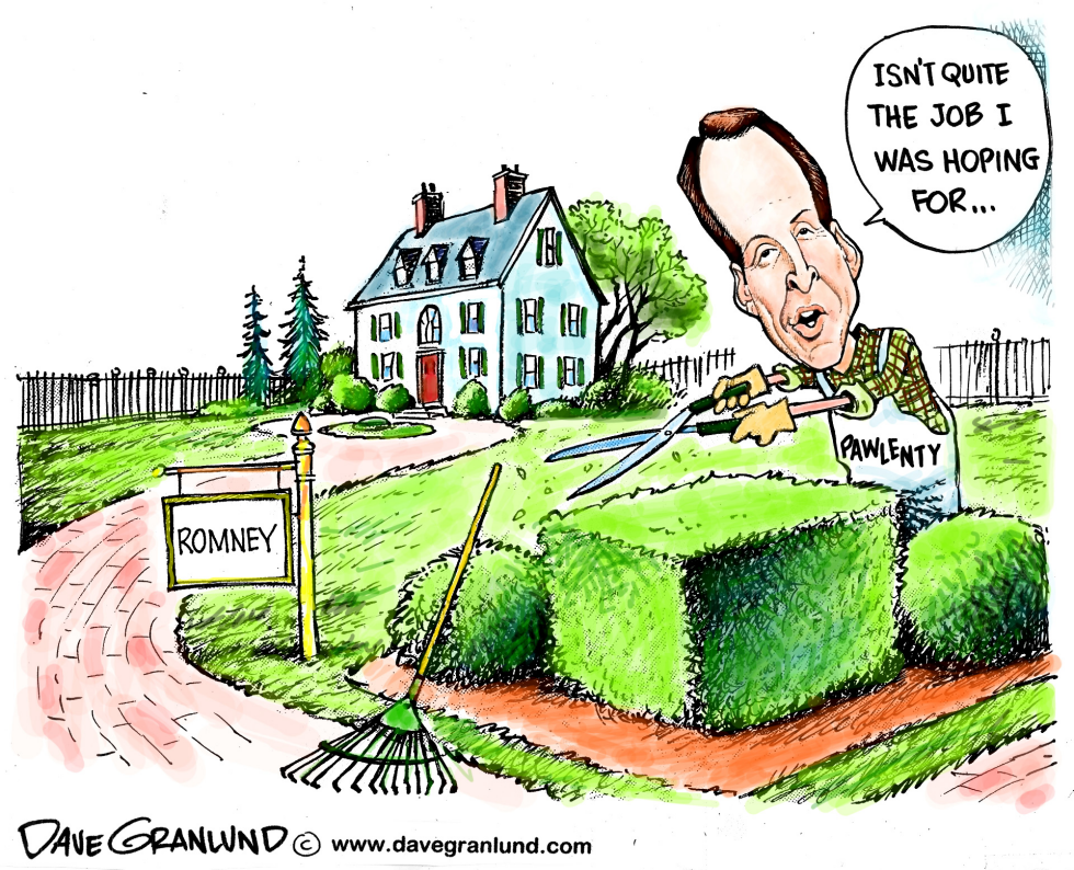  PAWLENTY NOT VP PICK by Dave Granlund