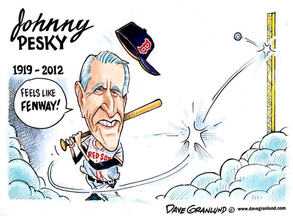  JOHNNY PESKY TRIBUTE by Dave Granlund